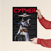 Cypher – Valorant Agent Minimalist Poster